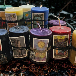 BEESWAX TAROT CARD CANDLES